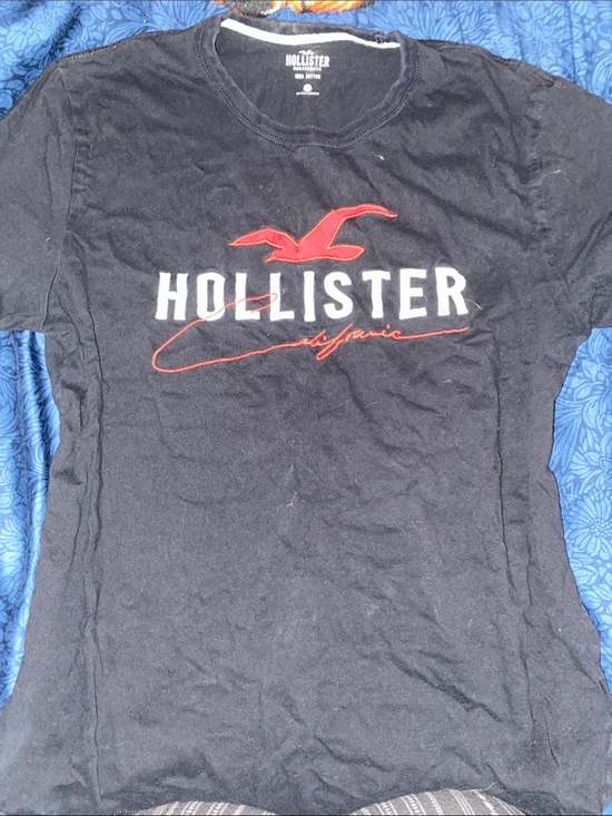 Hollister Other - Hollister Black Short Sleeve Tee with Red Logo